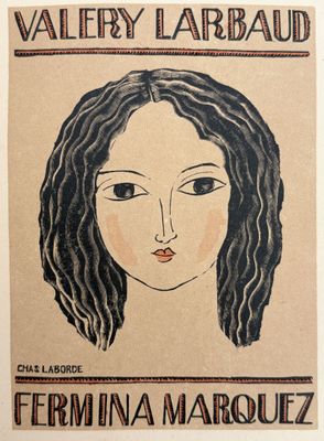 a drawing of a woman ' s face on a piece of paper