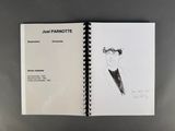 a book with a drawing of a man in a tuxedo