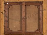 an image of a picture of a wooden frame with a window