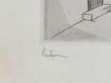 sketches of a drawing of a room with a door and a window