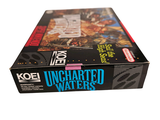 a box of uncharted water on a white surface