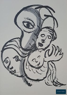 une image représentant un dessin en noir et blanc d'une femme tenant un enfant dans ses bras