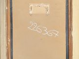 an old picture of a picture frame with a piece of paper written on it