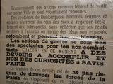 une affiche accrochée au mur d'un immeuble sur laquelle est écrit un poème en français