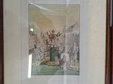 a picture of a painting on the wall of a room