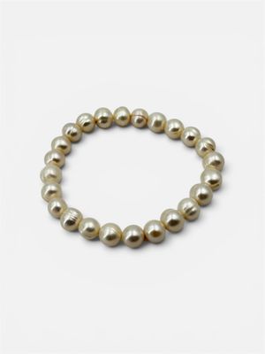 Bracelet de 24 perles d'eau douces blanches de dimension 8-9…