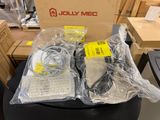 a pile of electronics that is sitting on a table