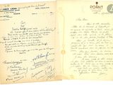 une vieille lettre manuscrite du président des États-Unis