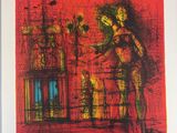une image représentant un tableau d'une femme dans une cage