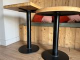 two tables that are sitting on top of each other