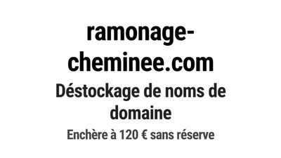 Nom de domaine ramonage-cheminee.