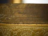 a close up of a piece of wood with a pattern on it
