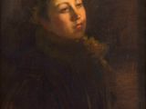 Portrait d'un jeune homme portant un col en fourrure, par [auteur]