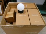 a box with a light that is inside of it