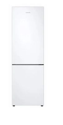 a white refrigerator freezer sitting on top of a white counter