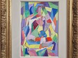 an image of a painting of a woman sitting on a chair