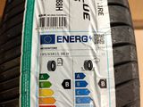 a close up of a tire with a label on it