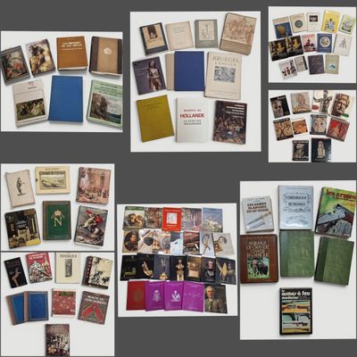 many different types of books on display on the wall