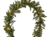 vici christmas garland with clear lights and pine branches