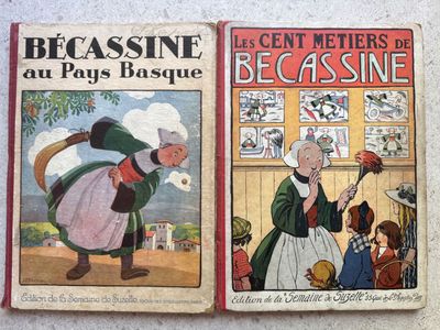 Deux livres pour enfants sont posés sur une surface blanche