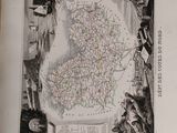 an old map of ireland in the middle of a book