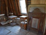 a room with a lot of furniture inside of it