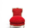 an image of a red chair on a white background
