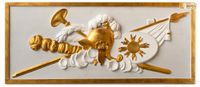 Paire de panneaux de dessus de porte, l'un sur la thématique… (photo 2)