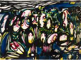 an image of a painting of a group of people sitting at a table