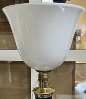 LAMPE Mazda à fût en aluminium et bois de placage, vasque en… (photo 4)