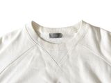 the back of a white sweatshirt with a black label on it