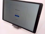 a tablet that is sitting on top of a table