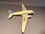 a toy airplane that is sitting on a table