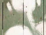 a picture of a painting on a wooden wall