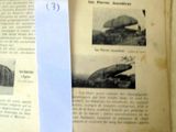 an old book with a piece of paper on top of it