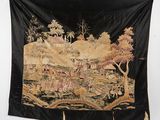 une image d'une tapisserie accrochée au mur d'une pièce