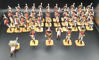 36 soldats de plombs,8cm, Musicien du 1er régiment des grena…