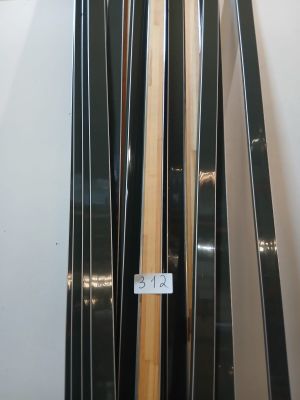 Lames décoratives MDF – Noir brillant