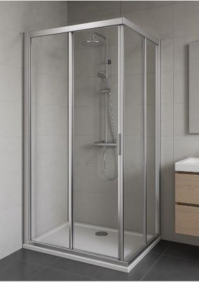 Porte de douche coulissante modèle HÜPPE, marque OSKAB, dime…