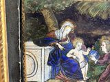 an image of a picture of a painting of a woman and two children