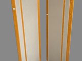 an image of a pair of folding screen doors on a gray background