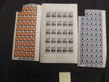 two pages of stamps with a picture of a man and a woman on them