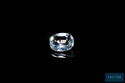 a blue topazte gems on a black background