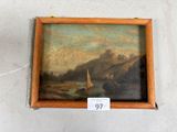 une photo d'un tableau accroché au mur