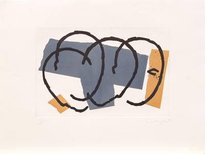 an image of a drawing of two faces on a piece of paper