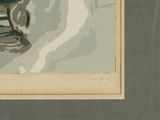 a picture of a painting of a man sitting on a chair