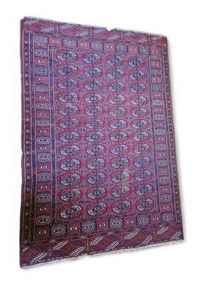 Magnifique Tapis D'Orient Fait Main 124x191 Cm - Multicolore, Style Traditionnel Indien, Superbe état !