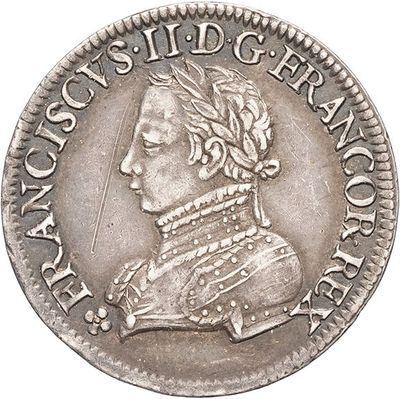 a close up of a coin on a white background