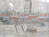 a picture of a painting on the wall of a building