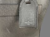 louis vuitton grey leather tote bag with tag